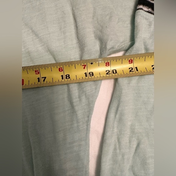 Pink Victoria's Secret Y2K Long Sleeve Tee in Light Green w/Zebra Accents Sz XS - Picture 4 of 6